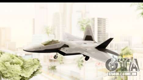 Lockheed Martin F-22 Raptor para GTA San Andreas