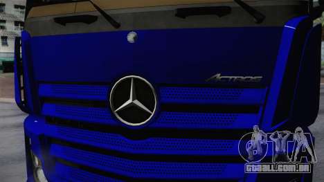 Mercedes-Benz Actros Mp4 v2.0 Tandem Steam para GTA San Andreas