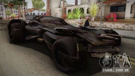 Batman VS Superman Batmobile para GTA San Andreas
