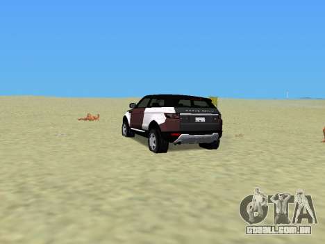 Range Rover Evoque para GTA Vice City