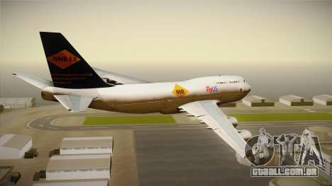 Boeing 747-400 FlyUS with NMB Logo para GTA San Andreas
