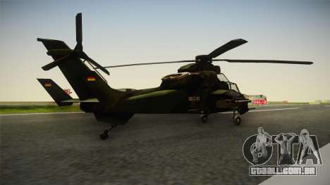 Eurocopter Tiger Extra Skin para GTA San Andreas