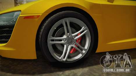 Audi R8 Coupe 4.2 FSI quattro US-Spec v1.0.0 para GTA San Andreas