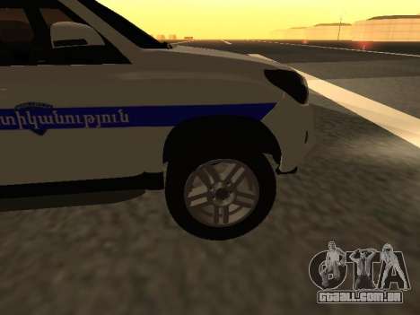 Toyota Land Cruiser Polise Armenian para GTA San Andreas