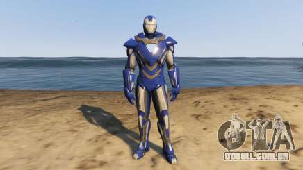 Iron Man Blue Steel para GTA 5