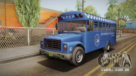 GTA 5 Vapid Police Prison Bus IVF para GTA San Andreas