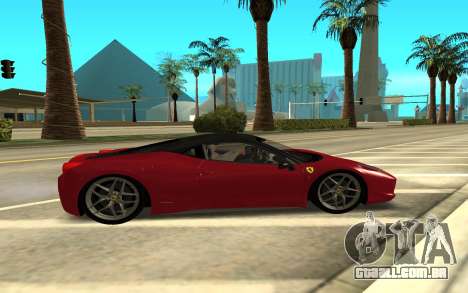 Ferrari 458 Italia para GTA San Andreas