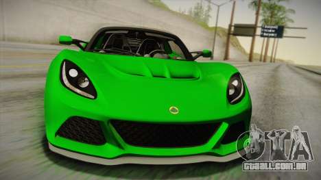 Lotus Exige Sport 350 Roadster Type 117 2014 para GTA San Andreas