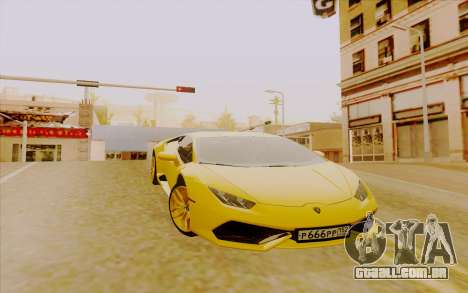 Lamborghini Huracan para GTA San Andreas