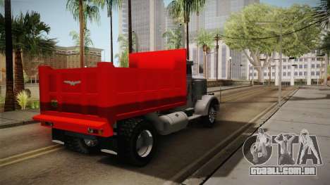 Peterbilt 351 Dump Truck para GTA San Andreas