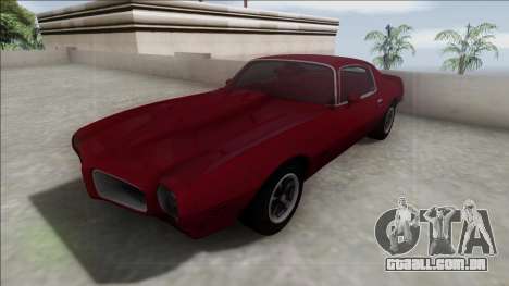 1970 Pontiac Firebird para GTA San Andreas