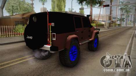 Jeep Wrangler 2012 para GTA San Andreas