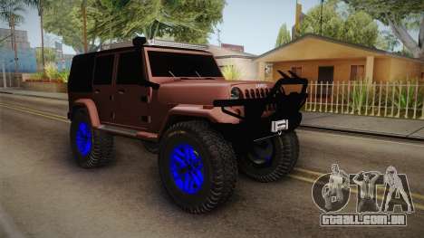 Jeep Wrangler 2012 para GTA San Andreas