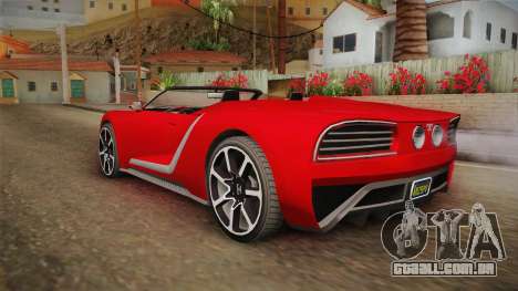 GTA 5 Truffade Nero Spyder para GTA San Andreas