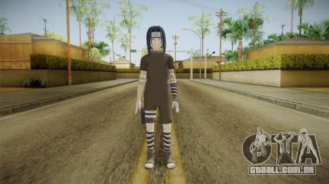 NUNS4 - Sasuke Genin Black Clothes Normal Eyes para GTA San Andreas