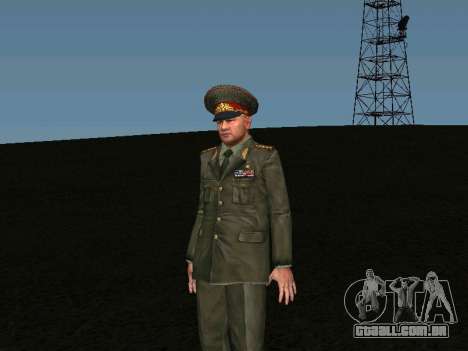 General do exército para GTA San Andreas