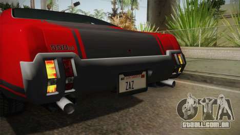 GTA 5 Declasse Sabre GT SA Style para GTA San Andreas