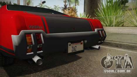 GTA 5 Declasse Sabre GT SA Style para GTA San Andreas