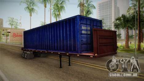 Blue Trailer Container HD para GTA San Andreas