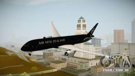 Boeing 787 Air New Zealand Black Edition para GTA San Andreas