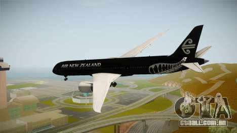 Boeing 787 Air New Zealand Black Edition para GTA San Andreas