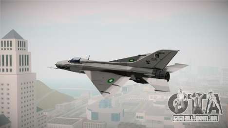 F-7 PG Pakistan Airforce para GTA San Andreas