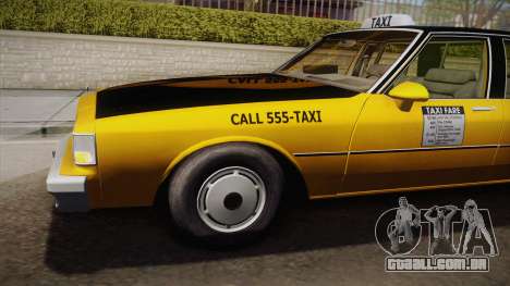 Chevrolet Caprice Taxi 1989 IVF para GTA San Andreas