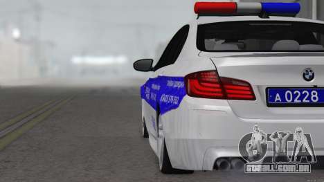 BMW M5 F10 Polícia para GTA San Andreas