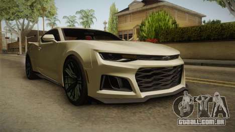 Chevrolet Camaro ZL1 2017 para GTA San Andreas