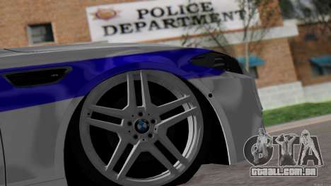 BMW M5 F10 Polícia para GTA San Andreas