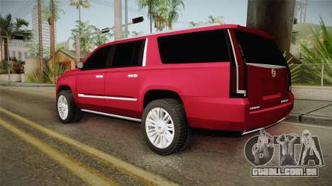 Cadillac Escalade 2016 para GTA San Andreas