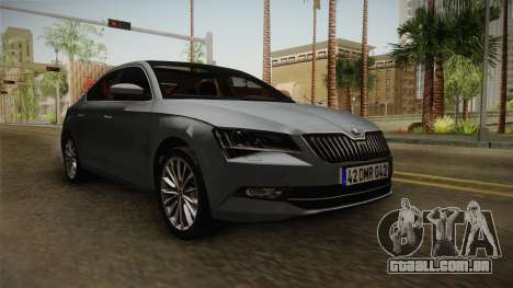 Skoda Superb 2017 para GTA San Andreas