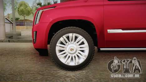 Cadillac Escalade 2016 para GTA San Andreas