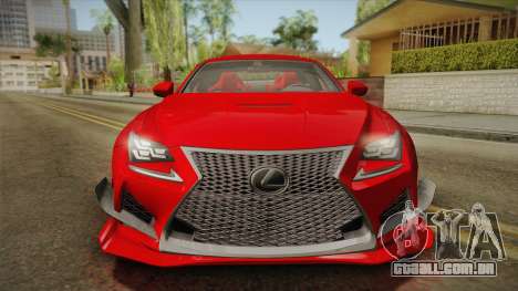 Lexus RC F RocketBunny para GTA San Andreas