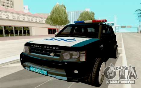 Range Rover Sport Police para GTA San Andreas