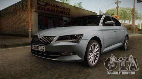 Skoda Superb 2017 para GTA San Andreas