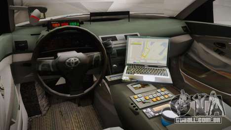 Toyota Camry Turkish Gendarmerie Traffic Unit para GTA San Andreas