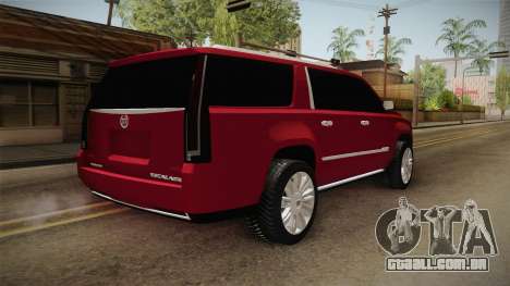 Cadillac Escalade 2016 para GTA San Andreas