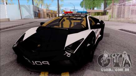 Lamborghini Reventon High Speed Police para GTA San Andreas