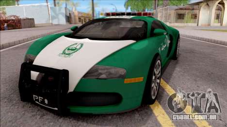 Bugatti Veyron Dubai High Speed Police para GTA San Andreas