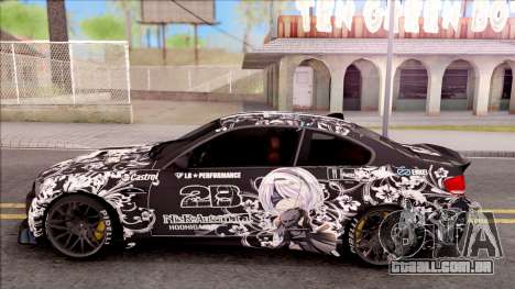 BMW M3 E92 2B of NieR: LB Performance para GTA San Andreas