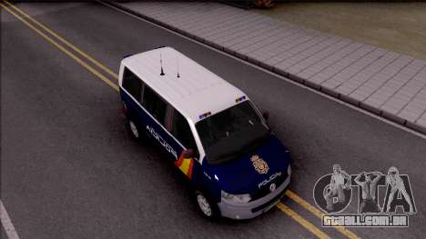 Volkswagen Transporter Spanish Police para GTA San Andreas