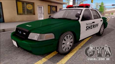 Ford Crown Victoria Flint County Sheriff 2010 para GTA San Andreas