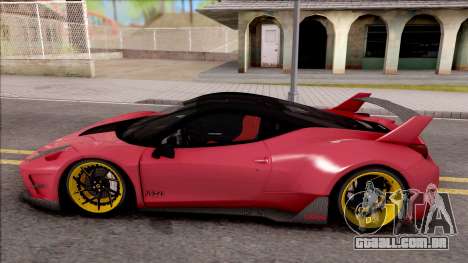 Ferrari 458 Italia Misha Design para GTA San Andreas