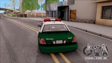 Ford Crown Victoria Flint County Sheriff 2010 para GTA San Andreas