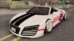 Audi R8 Spyder Angel Beats para GTA San Andreas