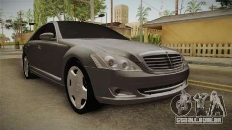 Mercedes-Benz S500 2013 para GTA San Andreas