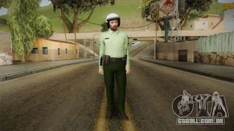 Iranian Cop Biker Skin para GTA San Andreas