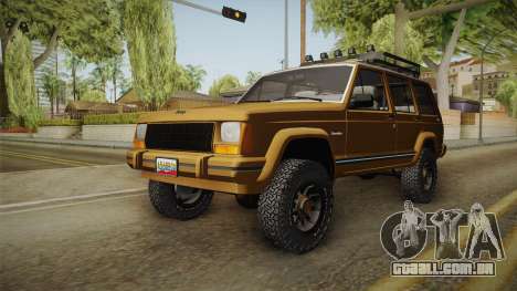 Jeep Cherokee 1984 para GTA San Andreas