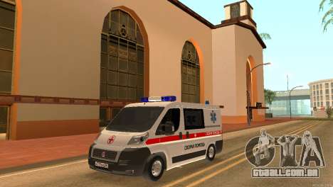 Fiat Ducato Ambulance para GTA San Andreas